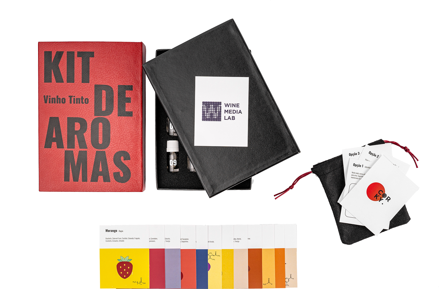 Kit de Aromas de vinho tinto